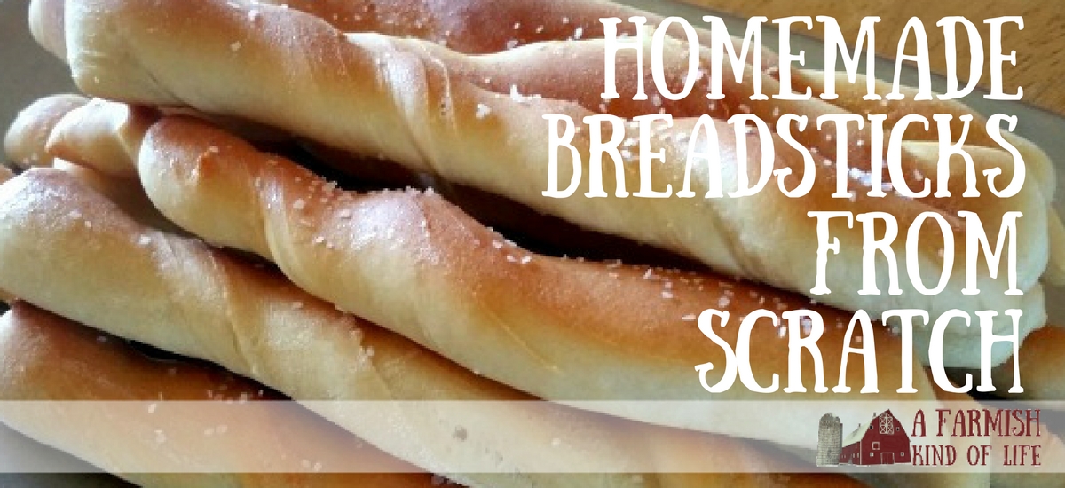 Homemade Breadsticks A Farmish Kind of Life