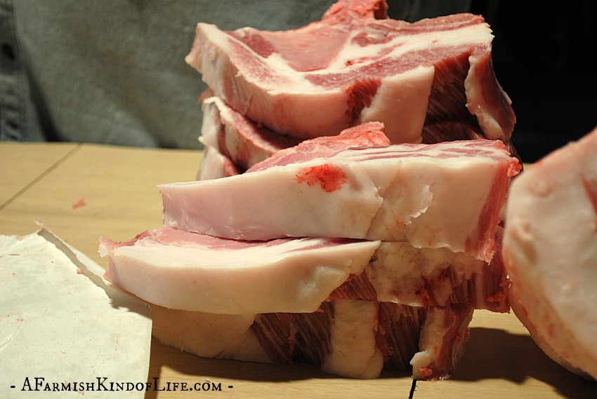 Processing a pig at home but don't know how to separate the cuts of meat? Let me show you how to find (and cut) the bacon, ham, chops, and ribs! - How to Butcher a Pig: Cuts of Meat - A Farmish Kind of Life