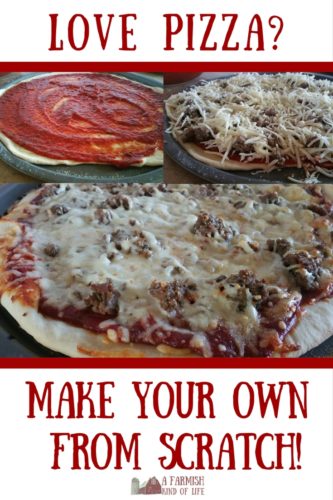 A farmgirl who loves pizza as much as I do eventually has to learn how to make it. Because honestly - how often does a farmgirl go out to eat? So here's how homemade pizza works at Clucky Dickens Farm.