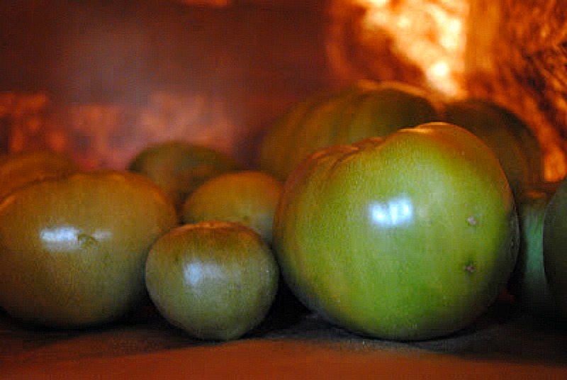 Staring at a plethora of green tomatoes? I'm here to tell you that you've got two options for how to deal: grab a paper bag...or a frying pan.
