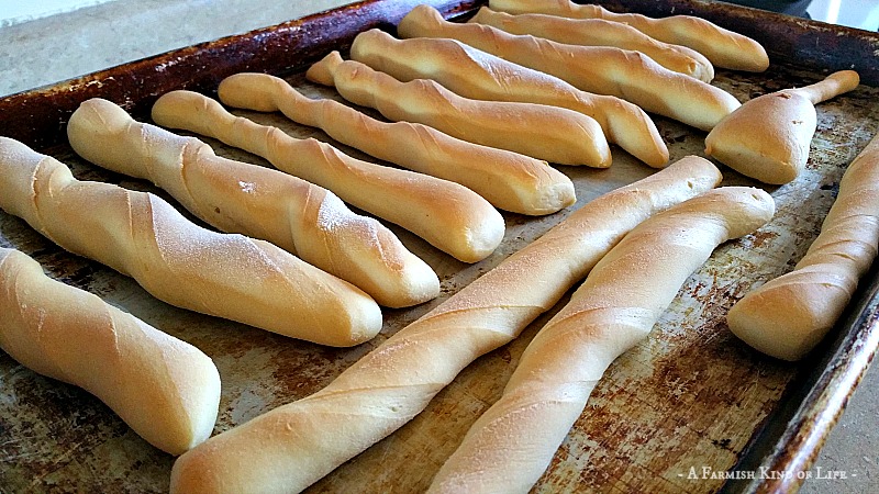 Homemade breadsticks