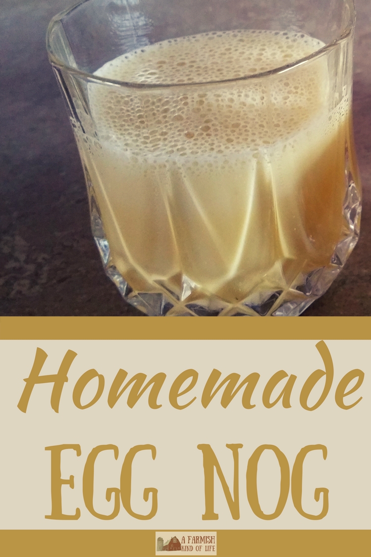 Homemade Egg Nog for Two A Farmish Kind of Life