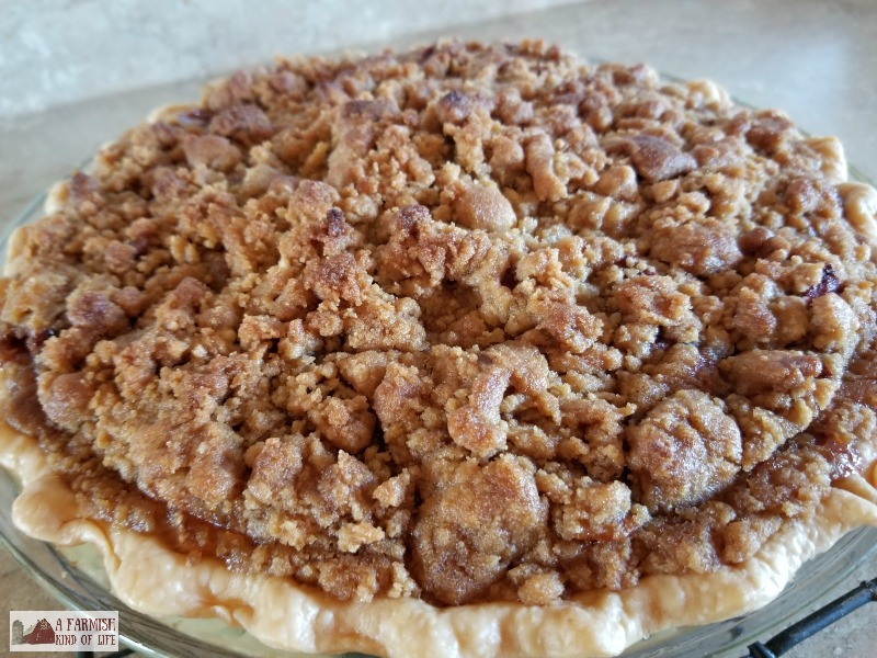 Apple pie is always delicious, but a French Apple Pie with a crumbly, cinnamon sugar top is one of my favorites.