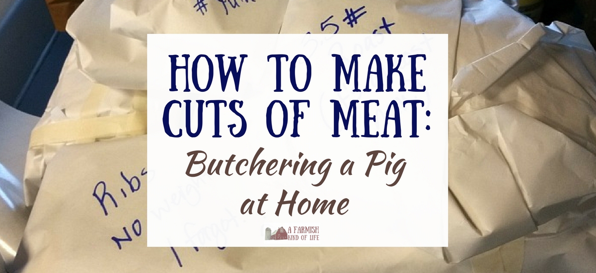 How to Make Cuts of Meat: Butchering a Pig at Home