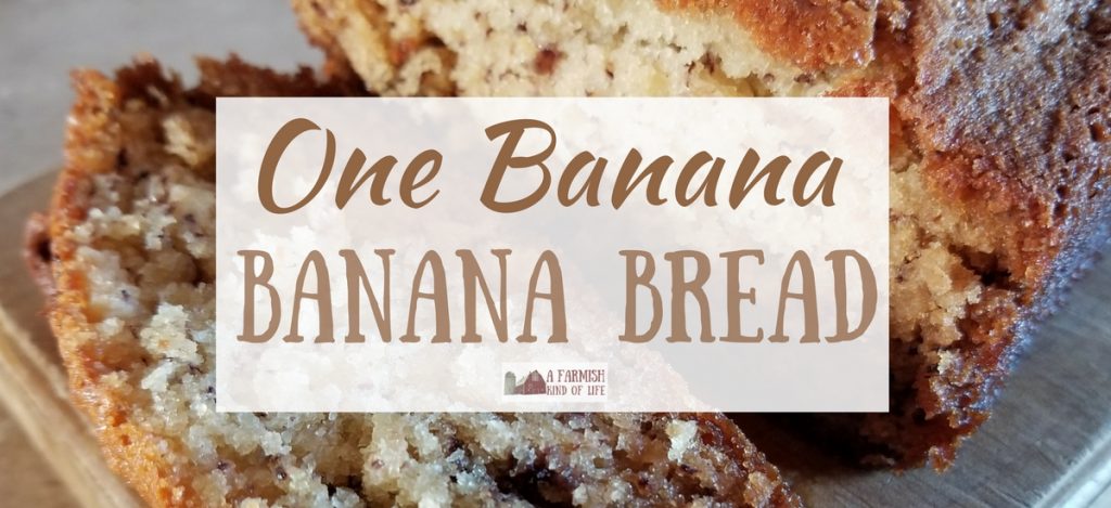 Ever wanted to make banana bread, but only had one. lone. banana? Never fear! You can totally make banana bread with the mashings of one banana. Here's how!