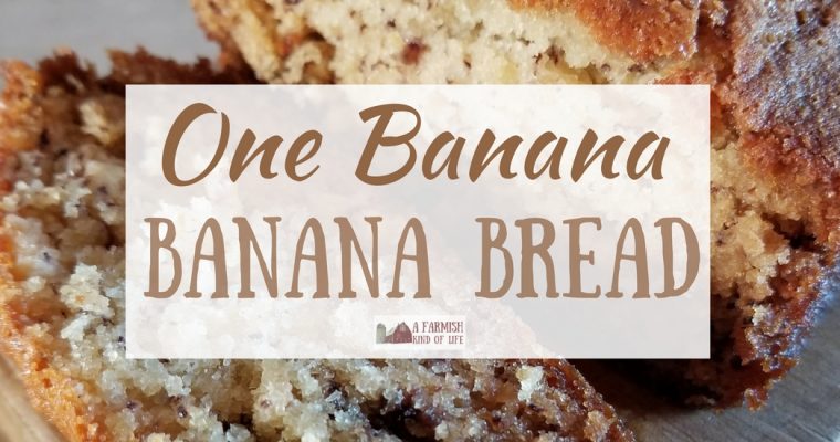 Banana Bread… with One Banana?