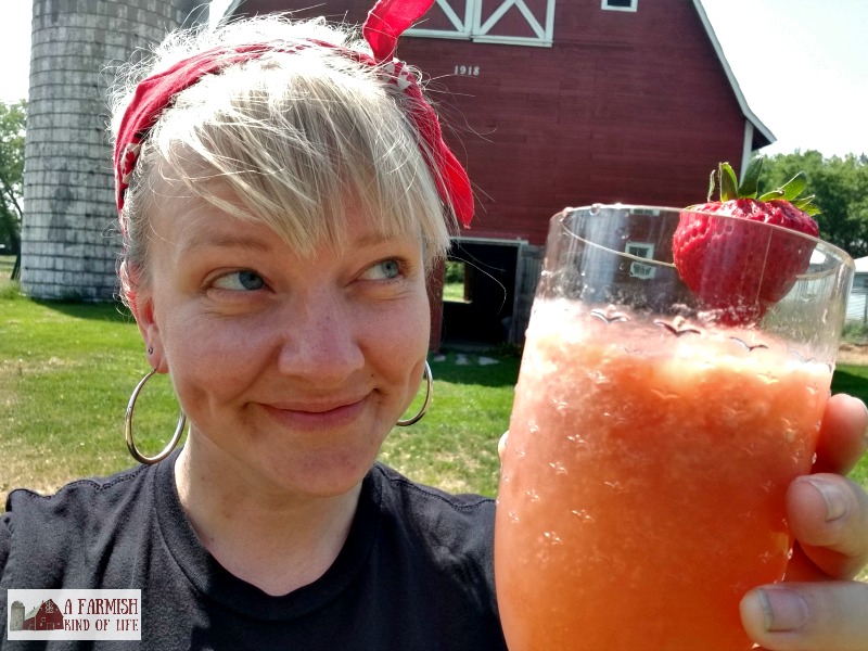 Need an idea for something ELSE to do with rhubarb? How about a yummy strawberry rhubarb slush that can be made with or without alcohol?