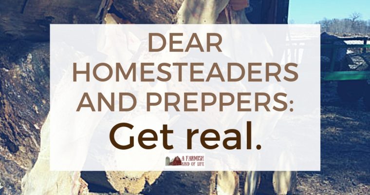 Dear homesteaders and preppers: get real