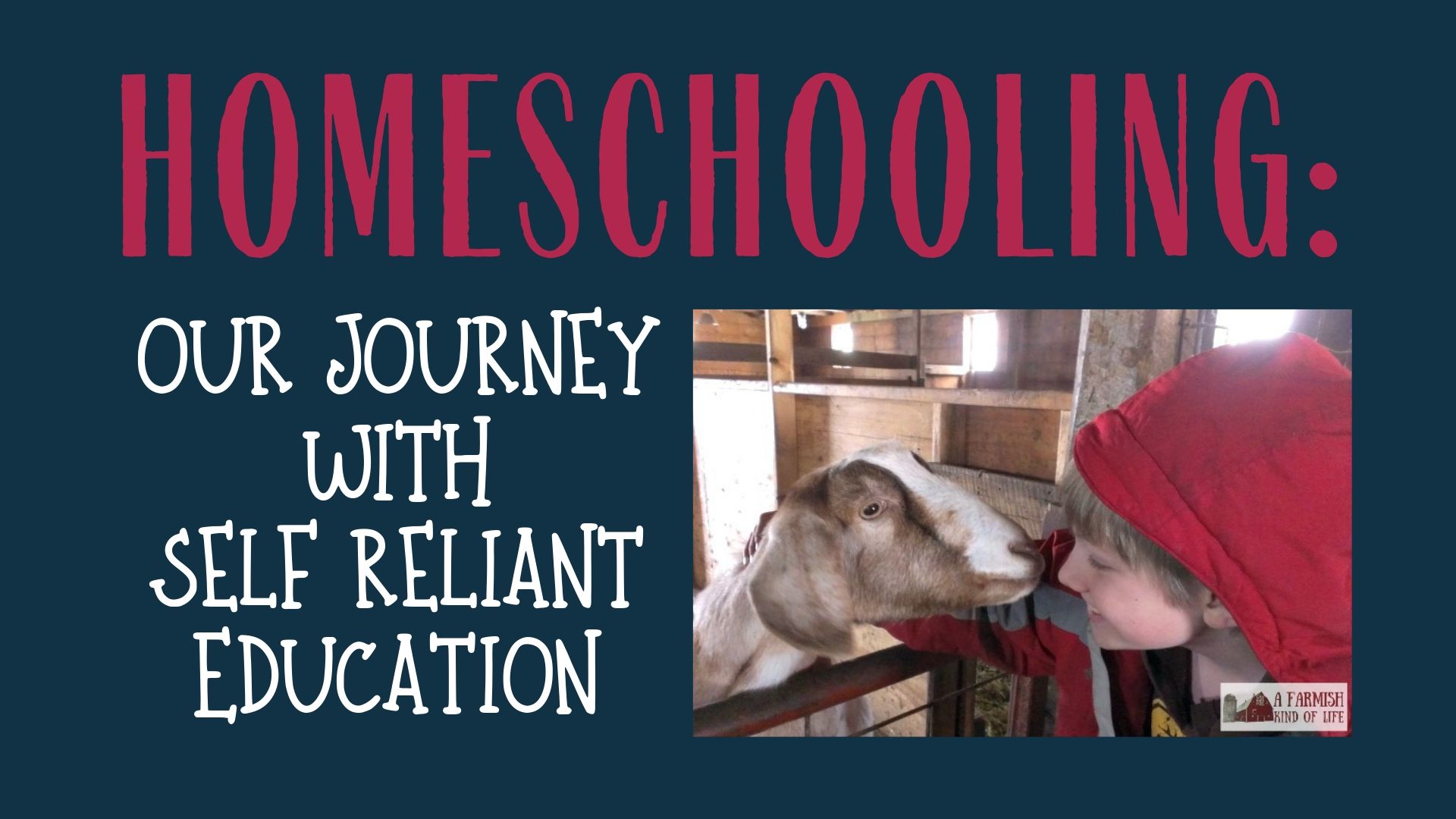 059: Homeschooling – Our Journey with Self Reliant Education