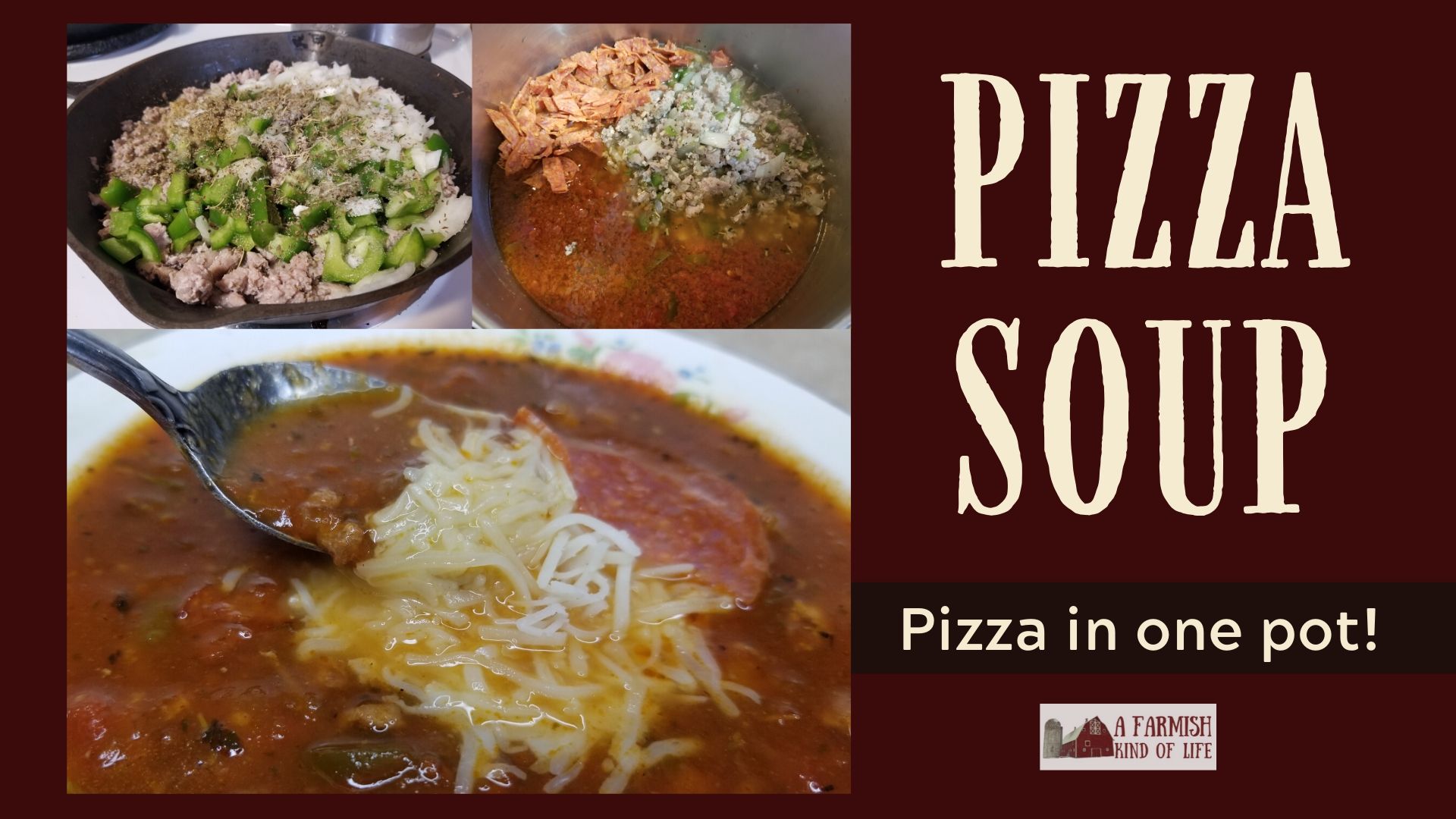 Pizza Soup: pizza in one pot!