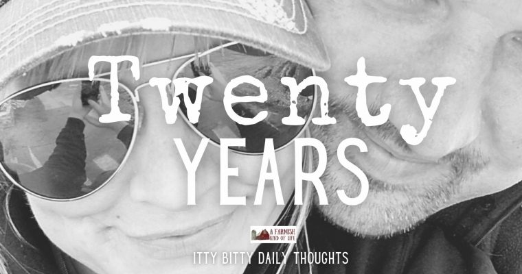 20 years (itty bitty thoughts)