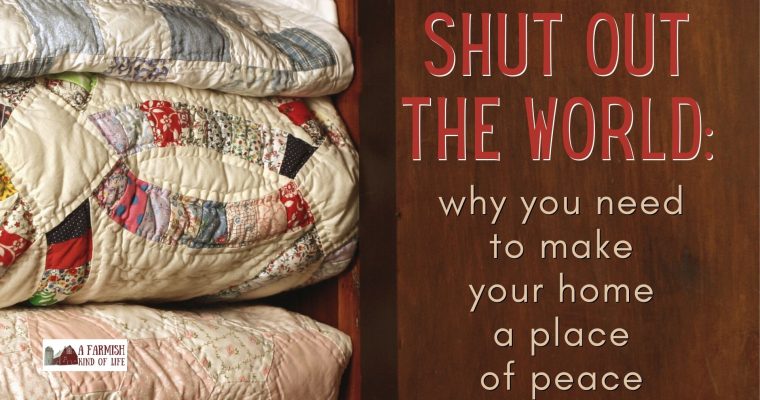 184: Shut out the world and make a peaceful home