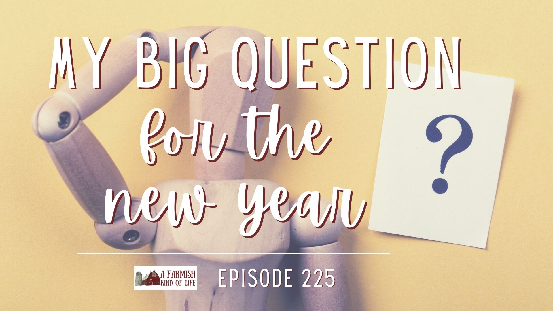 225: My Big Question for the New Year