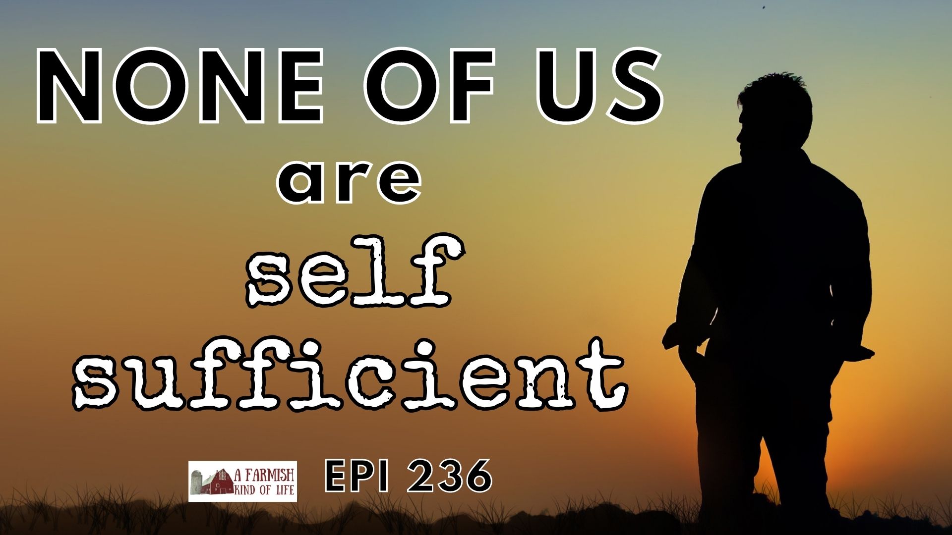 236: None of Us Are Self-Sufficient