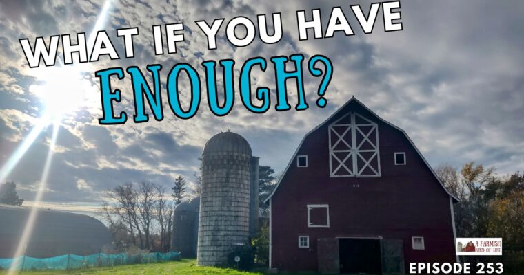 253: What if you have enough?
