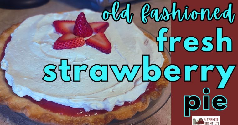 Old Fashioned Fresh Strawberry Pie