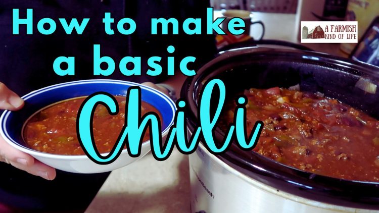Chilli Making How to make chili (basic and mild) - A Farmish Kind of Life