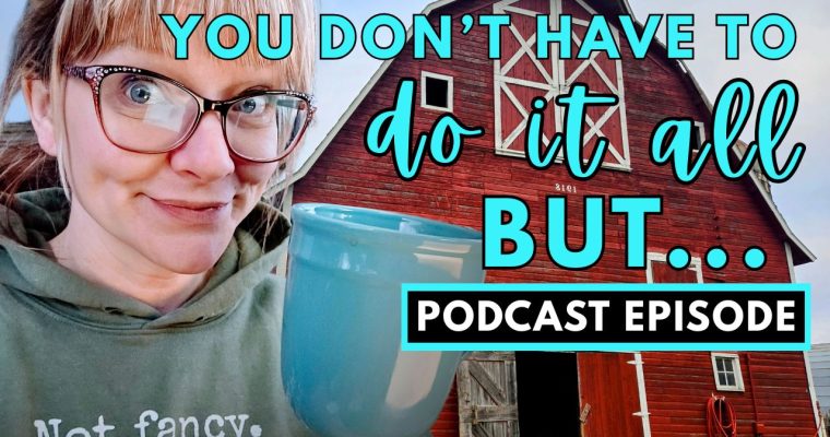 314:  You Don’t Have to Do it All, But…
